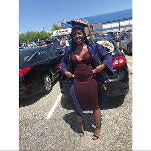 Elegant Plum MIDI Dress - boohoo